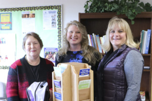 Pictured here, from left to right, are Family and Community Resource Center employees Linda Storm, Lydia Sanders and Martha Bellcoff. Photo courtesy of Battle Ground Public Schools
