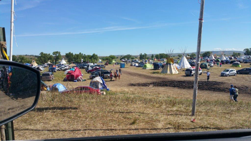 Entering the Dakota Access Pipeline resistance camps. Photo courtesy of Melody Pfeifer, Cowlitz Indian Tribe
