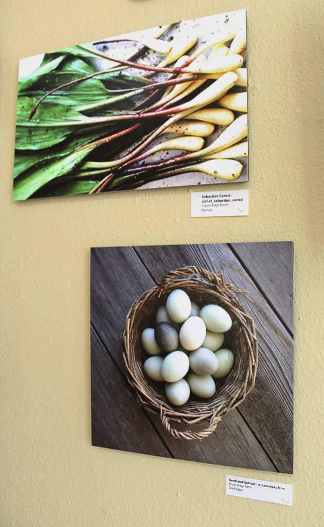 An art exhibit at downtown Vancouver’s Angst Gallery highlights four of Southwest Washington’s ‘food regions,’ including the Estuary region, the Forest region, the Highlands region and the Valley region. Photo by Kelly Moyer
