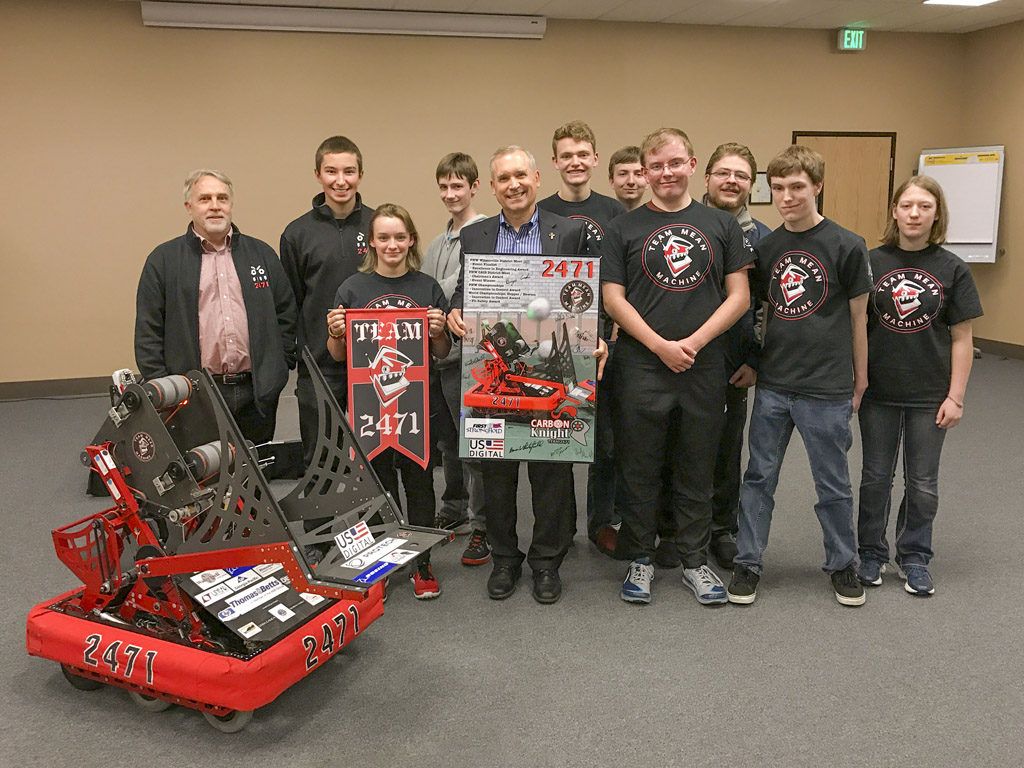 Team mean Machine FIRST Robotics Program Competition news