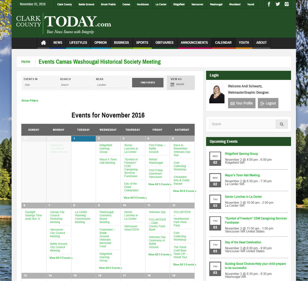 Submit your events on our new calendar | ClarkCountyToday.com Submit your events on our new calendar | ClarkCountyToday.com