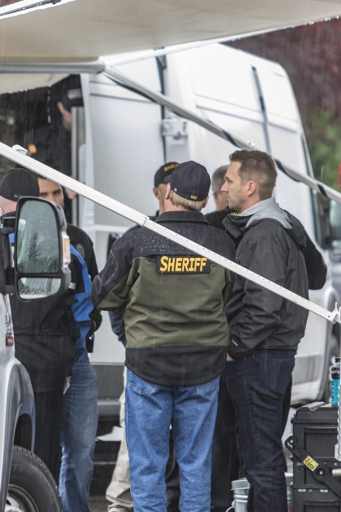 Investigators are continuing to process the scene of an apparent homicide in Woodland, which includes examining, collecting and preserving evidence. Photo by Mike Schultz