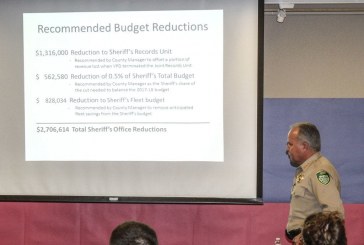 Sheriff talks program cuts at first of three town halls