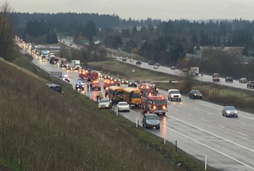 Accident on SB I-205 at 18th Street