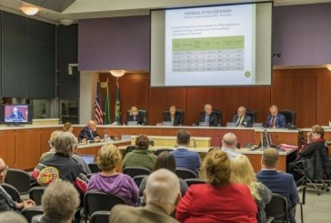 Councilors pass county budget with split vote