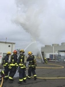 Camas-Washougal Fire Department responds to hydrogen tank fire