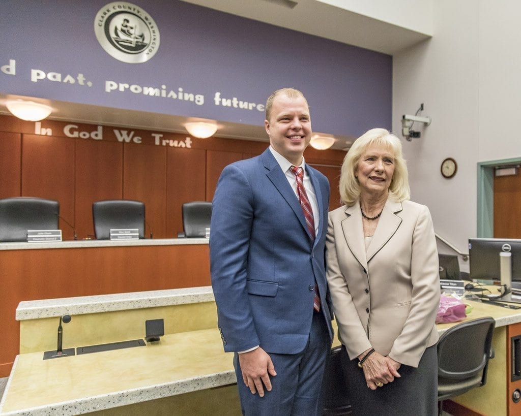 Blom, Quiring assume seats on Board of County Councilors