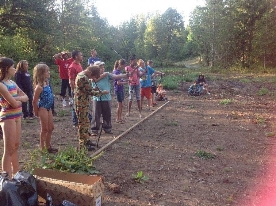 Area youth are able to participate in a variety of outdoor activities at Camp Hope, including archery, disc golf, swimming and fishing, hiking and more. Photo from Camp Hope website