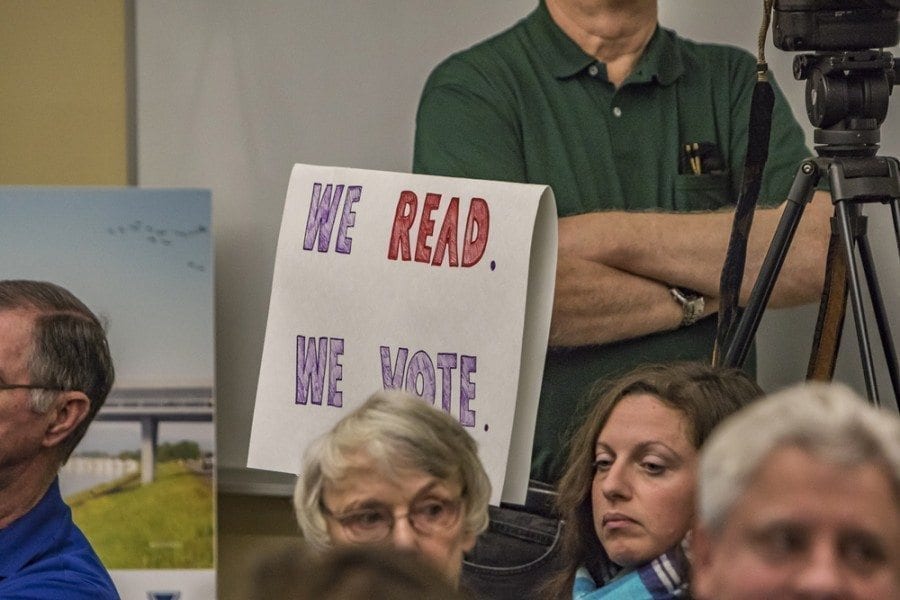 Reps. Liz Pike and Vicki Kraft held a Transportation Solutions Legislative Town Hall Saturday morning at Clark College’s east campus. A standing room only crowd heard from transportation experts and also had a chance to share their thoughts with the lawmakers.