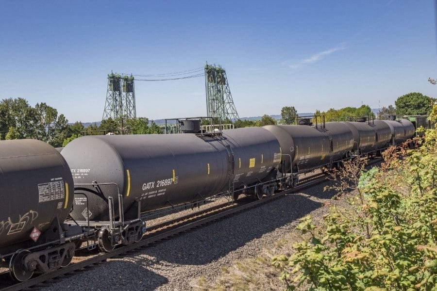 The proposed Tesoro-Savage Vancouver Energy oil-by-rail project could bring up to 360,000 barrels of crude oil into the Port of Vancouver each day, making it the largest oil-by-rail project in the United States. Photo by Mike Schultz