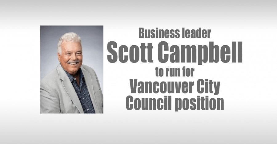 Business leader Scott Campbell to run for Vancouver City Council position