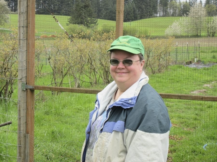 In the last four years, Donna Aho and her husband Ed have donated about five tons of fresh organic produce to the North County Community Food Bank in Battle Ground. Photo courtesy of Carolyn Schultz-Rathbun