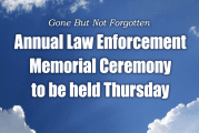 Annual Law Enforcement Ceremony to be held Thursday