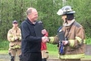 Fire cadet receives prestigious award from Cascadia Technical Academy