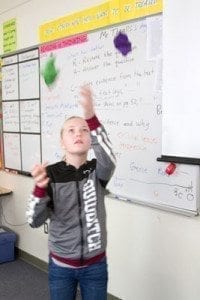 Students at Woodland Middle School joined an eight-week club to learn how to juggle, but ended up learning much more.