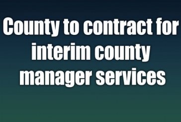 County to contract for interim county manager services