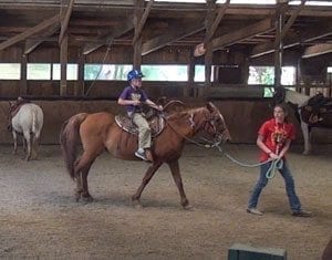 Locally, the camp is most famous for their horsemanship programs. As such, nearly 60 horses reside on the premises and are available for campers to ride in the General Day Camp, Horsemanship Day Camp, and Resident Horsemanship Camp. Photo by Michael McCormic, Jr.