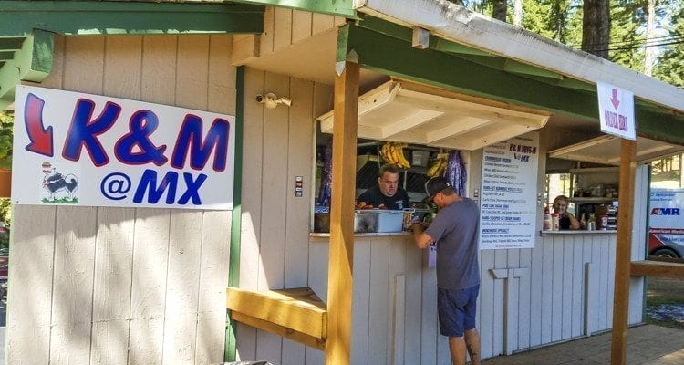 K&M Drive-In, which caters to the Camas-Washougal crowd, has a temporary facility at Washougal MX Park to take care of racing fans this weekend at the Washougal MX National. Photo by Paul Valencia