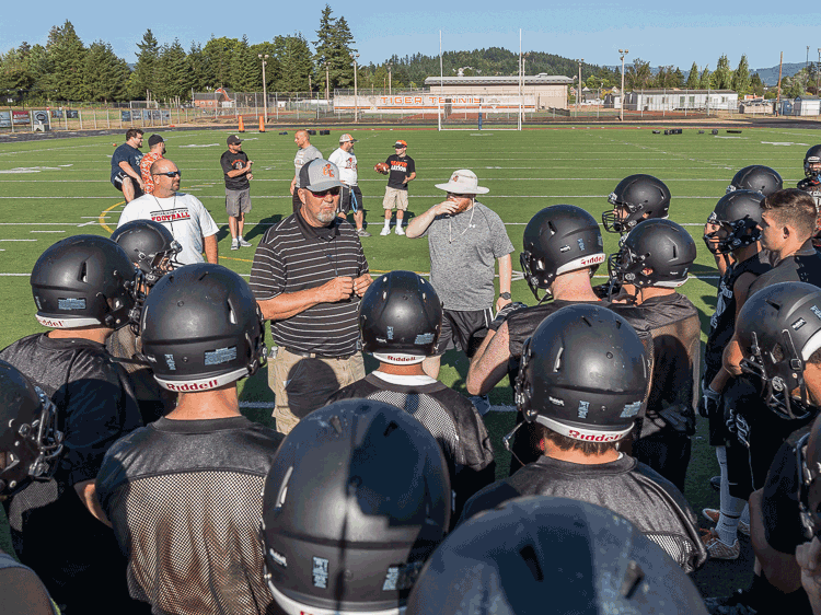 Mike Kelser takes over the football coaching duties at Battle Ground High School this fall. The Tigers face stiff competition from perennial powers Camas, Skyview and Union in the Class 4A Greater St. Helens League race. Photo by Mike Schultz