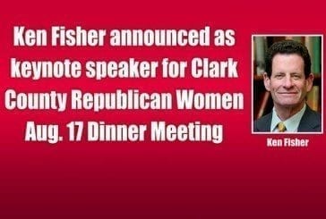 Ken Fisher announced as keynote speaker for Clark County Republican Women Aug. 17 Dinner Meeting