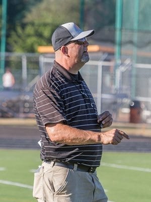 Battle Ground coach Mike Kesler’s team is off to an 0-2 start in non-league play and this week the Tigers’ opponent is a tough Mountain View team. Photo by Mike Schultz