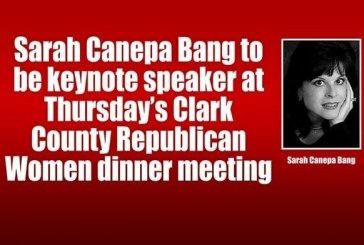 Sarah Canepa Bang to be keynote speaker at Thursday’s Clark County Republican Women dinner meeting
