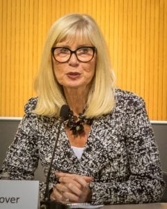 Linda Glover is a candidate for Vancouver City Council, Position 3. She said that she wants to make the city a friendly place for people who want to move to the city and establish small businesses. Photo by Mike Schultz