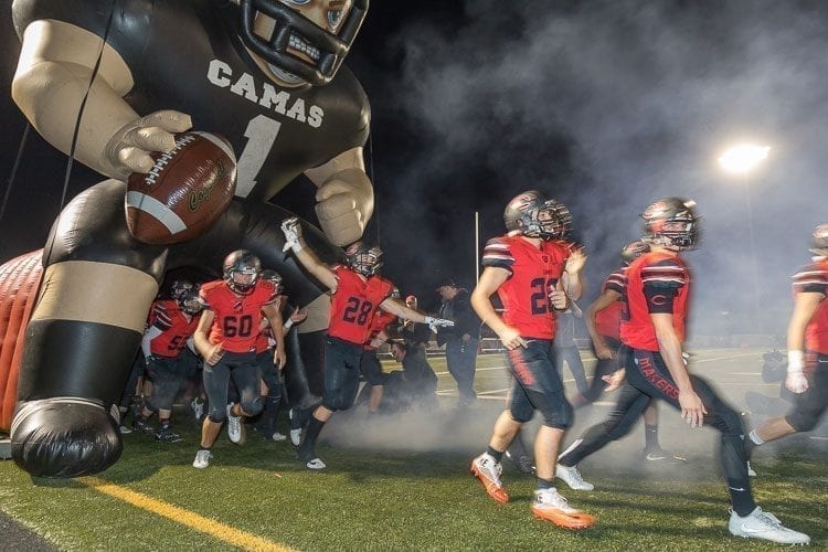 Camas is opening the Class 4A state high school football playoffs with a road game. If a RPI system was used this year, as it will be in the future, the Papermakers could have been at home in the first round. Photo by Mike Schultz