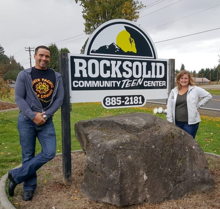 South Pacific Cafe helps Rocksolid Teen Center get new sign