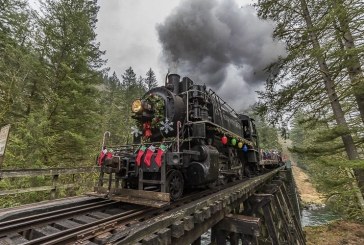 Steam train and Santa Claus bring Christmas delight