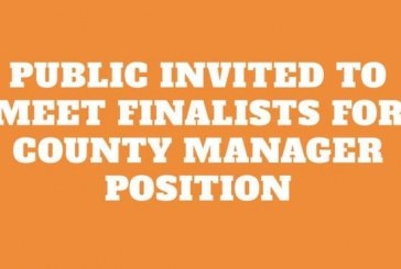 Public invited to meet finalists for county manager position