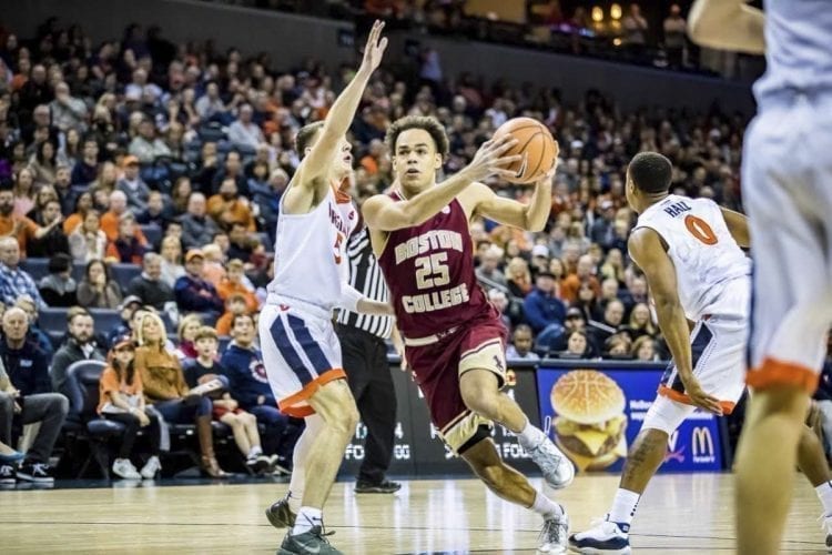 Jordan Chatman, a 2012 graduate of Union High School, is one of the top players for Boston College, playing in one of the toughest conferences in college basketball. Photo courtesy of Boston College
