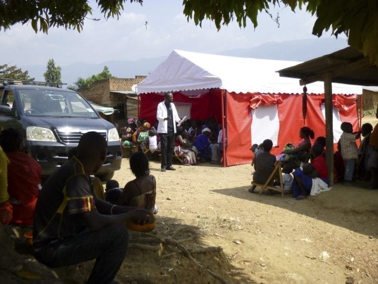 Ourganda established a wellness club in each of the three villages it is currently serving, to ensure that local needs are met on an ongoing basis, and to provide continued support and resources after the medical team moves to another village. Photo courtesy of Ron Gladden