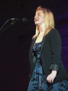 Grace Melbuer, a sophomore at Ridgefield High School, placed first in the school's Poetry Out Loud competition. Photo courtesy of Ridgefield School District