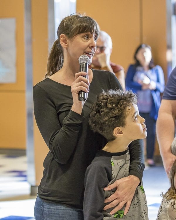 Kimber Webb, a parent of two Union Ridge Elementary students, helped organize Wednesday’s Ridgefield School Safety Open House. Photo by Mike Schultz