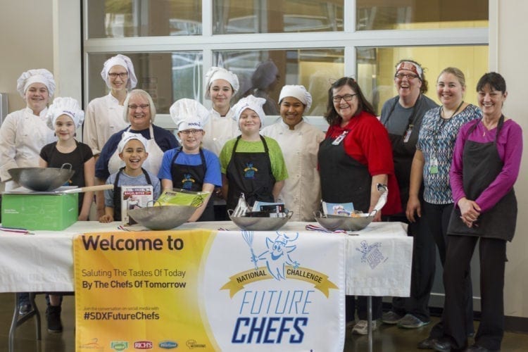 Third and fourth graders at Woodland Intermediate School competed in the annual Future Chefs of America event. Photo courtesy of Woodland Public Schools