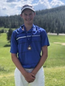 Mountain View freshman Graham Moody won the Class 3A boys golf state championship Wednesday in Spokane. Photo courtesy of Mountain View golf