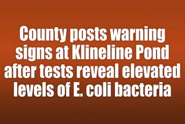 County posts warning signs at Klineline Pond after tests reveal elevated levels of E. coli bacteria