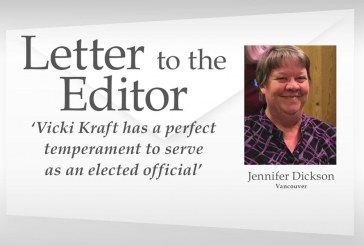 Letter: ‘Vicki Kraft has a perfect temperament to serve as an elected official’