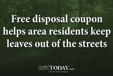 Free disposal coupon helps area residents keep leaves out of the streets