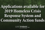 Applications available for 2019 Homeless Crisis Response System and Community Action funds