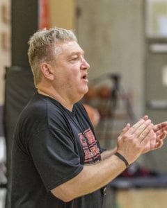 Greg Edwards operates the Cagers Basketball program out of a gym in Salmon Creek. The focus of his program is to prepare players for area high school programs. Photo by Mike Schultz