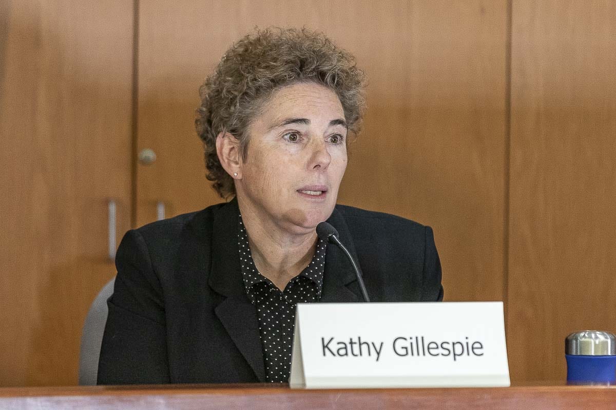 Former newspaper editor, reporter, and school board director Kathy Gillespie is hoping to win a seat in Washington’s 18th Legislative District, Position 2. Photo by Mike Schultz