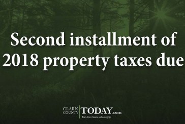 Second installment of 2018 property taxes due