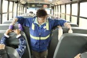 Glenwood Heights students learn bus safety from one of the best