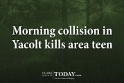Morning collision in Yacolt kills area teen