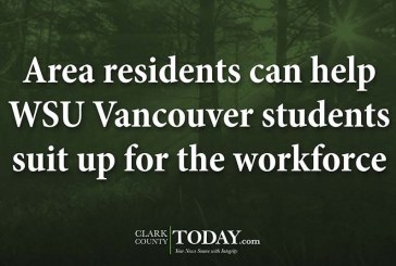 Area residents can help WSU Vancouver students suit up for the workforce