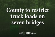 County to restrict truck loads on seven bridges