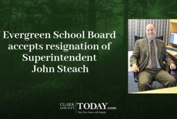 Evergreen School Board accepts resignation of Superintendent John Steach