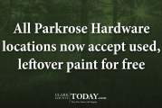 All Parkrose Hardware locations now accept used, leftover paint for free